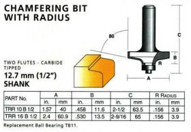 Carbitool TRR16B1/2 Router Bit
