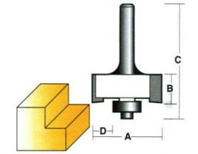 Carbitool T1708B1/2 Router Bit