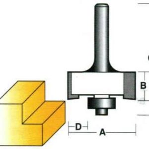 Carbitool TX1712B1/2 Router Bit