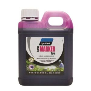 Dy-Mark Spray Marker Dye Red for Weeds / Herbicide 1 Litre