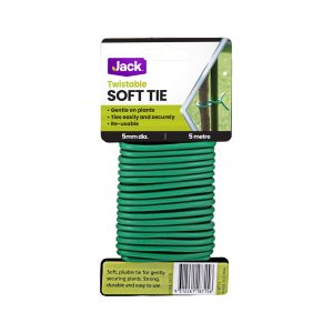 Jack Soft Touch Twistable Plant Ties 5mm x 5m 18715