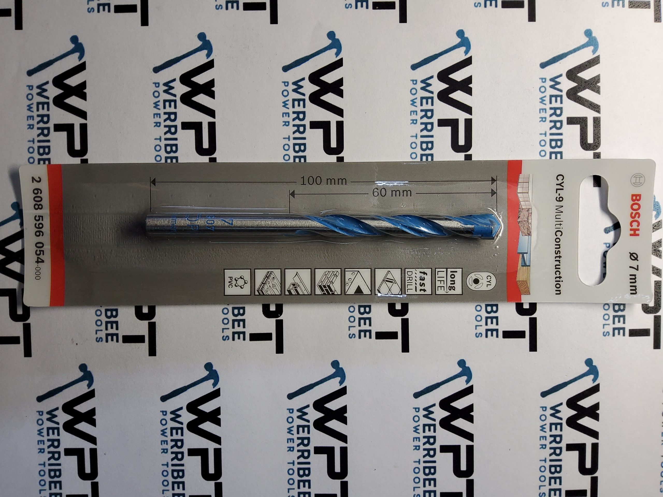 Bosch CYL-9 Multi Purpose / Masonry Drill Bit 7mm x 100mm 2608596054 - Image 3