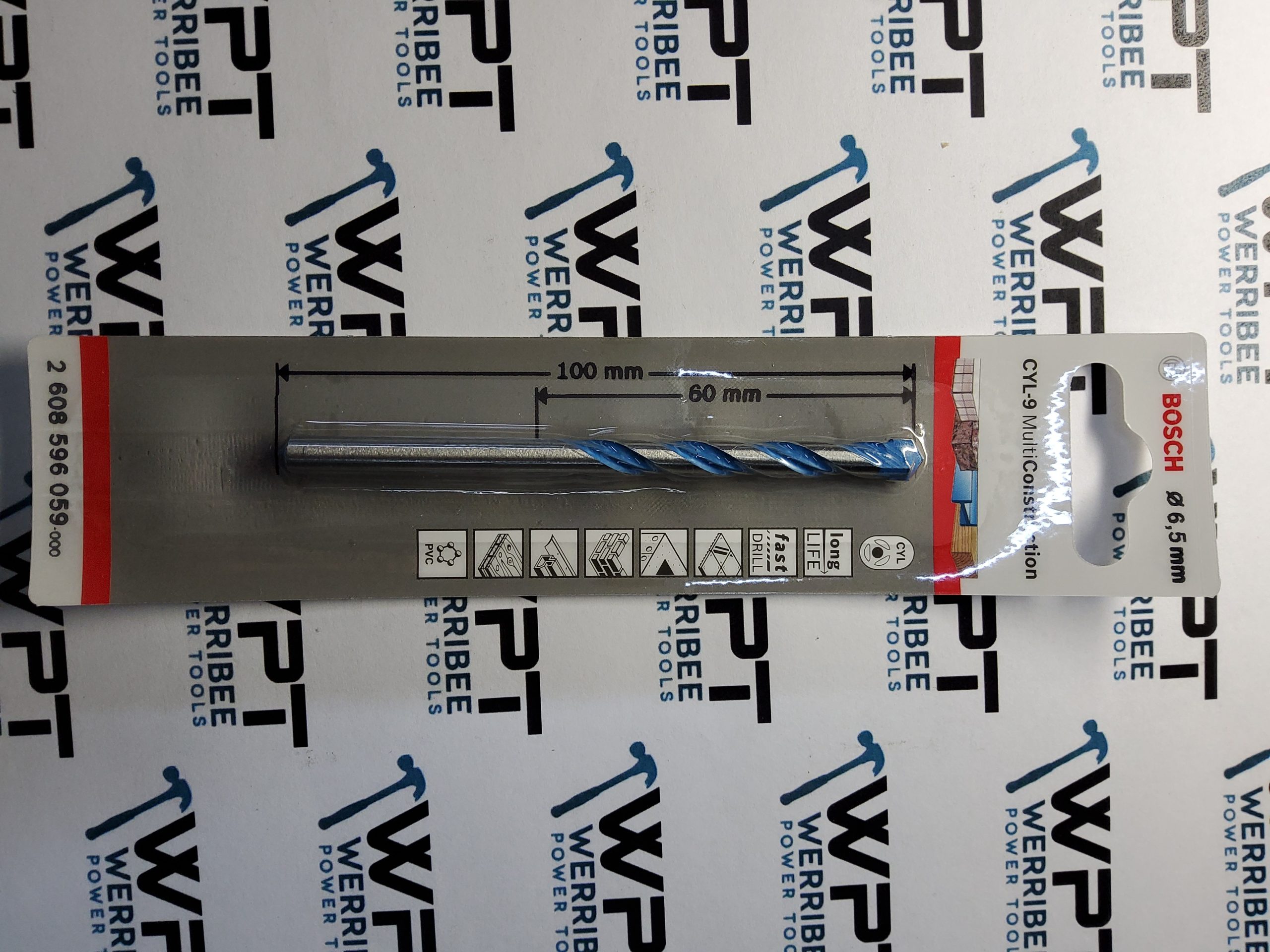 Bosch CYL-9 Multi Purpose / Masonry Drill Bit 6.5mm x 100mm 2608596059 - Image 3