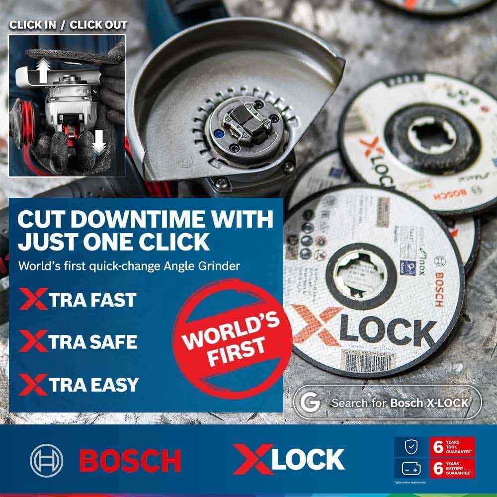 Bosch 125mm X-LOCK Inox Cutting Disc Steel and Stainless 10 Pack 2608619267 - Image 4