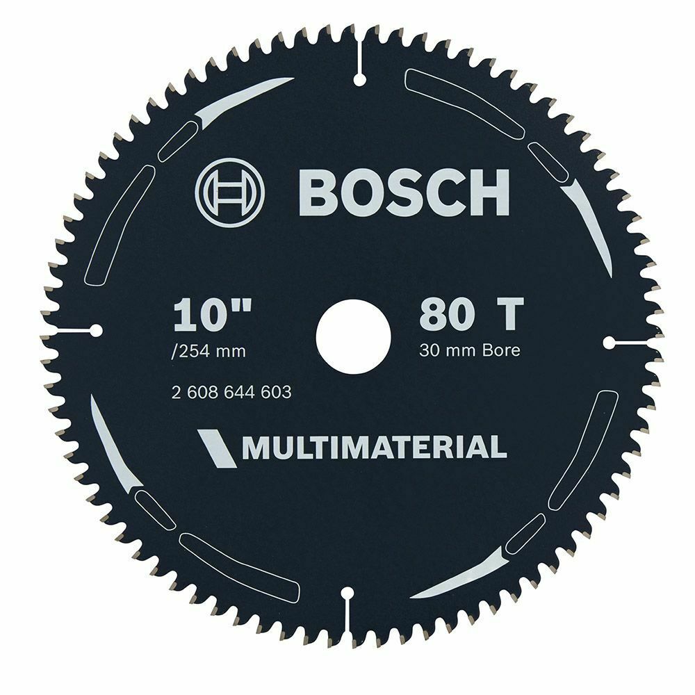 Bosch Multi-Material Circular Saw Blade 254mm / 10", 30mm bore, 80 Tooth 2608644603 - Image 2