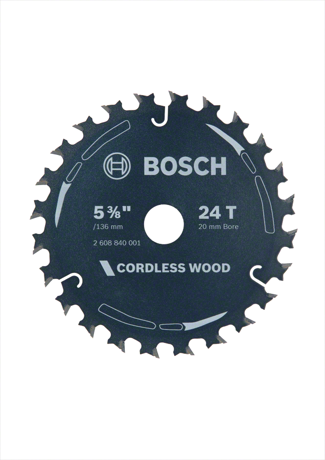 Bosch General Purpose Circular Saw Blade 136mm /5-3/8", 20mm bore, 24 Tooth 2608840001 - Image 3