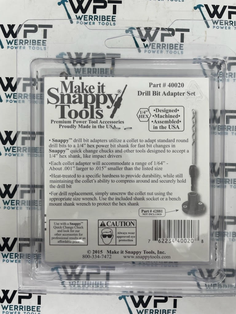 Snappy Tools 7pce 1/4" Hex Bit Adaptor Set 40020 - Image 3