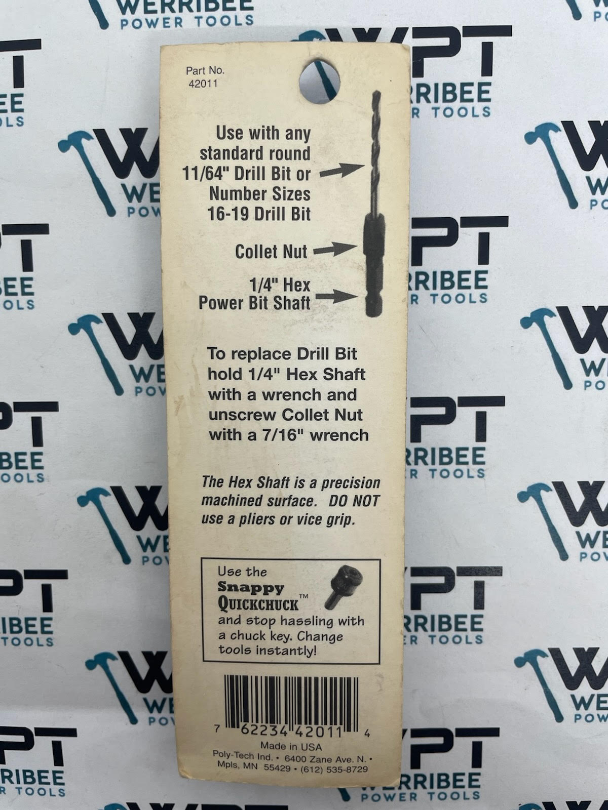 Snappy Tools 11/64" Drill Bit Adaptor 42011 - Image 3
