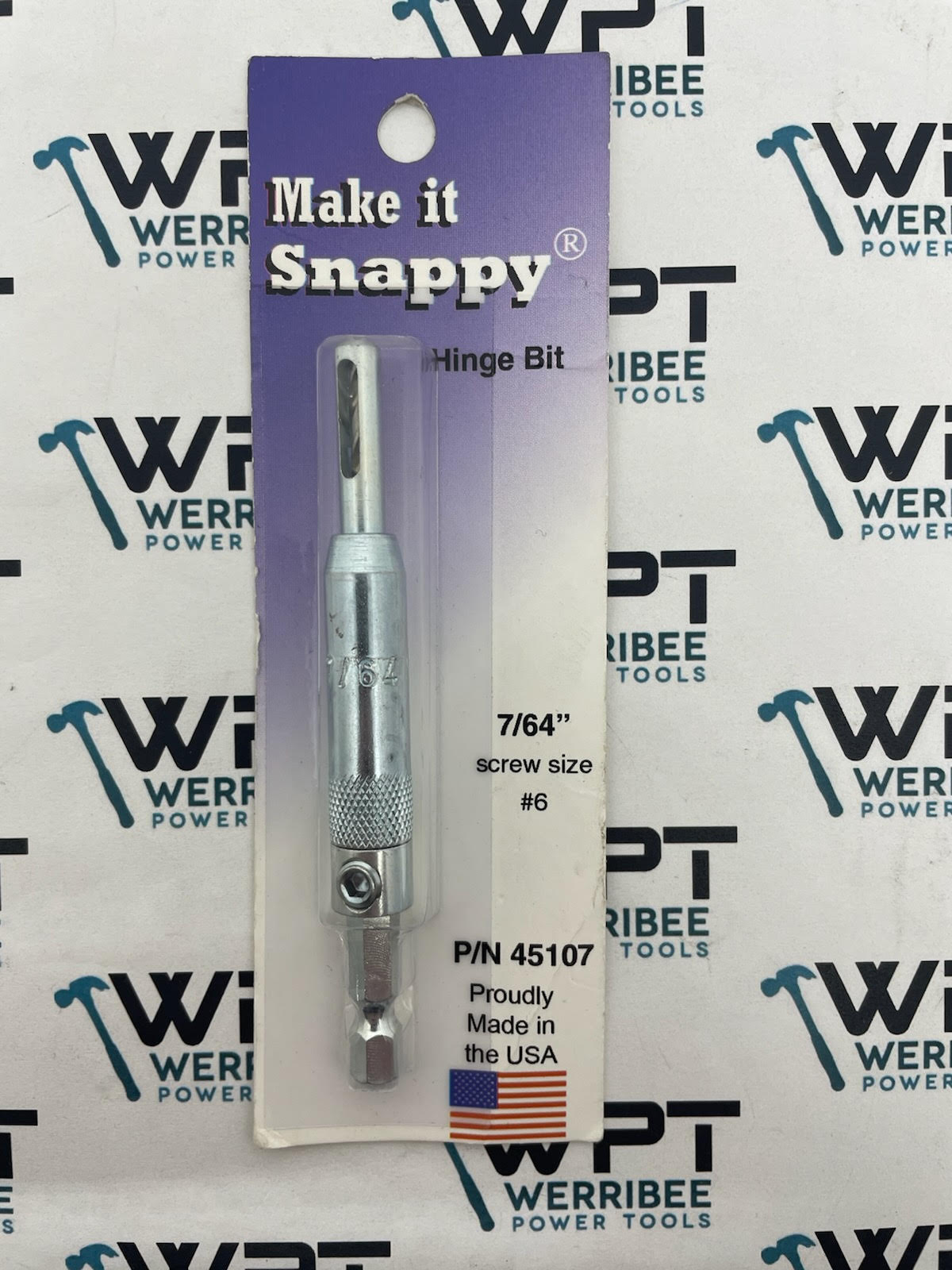 Snappy Tools 7/64″ Self-Centering Hinge Bit 45107 - Image 2
