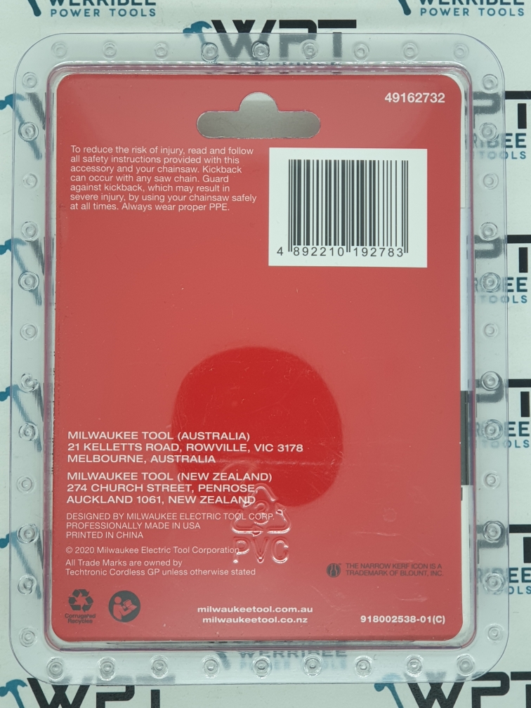 Milwaukee Chainsaw Chain 152mm 6" 3/8" 0.043# Low Profile 28 Link 49162732 - Image 2