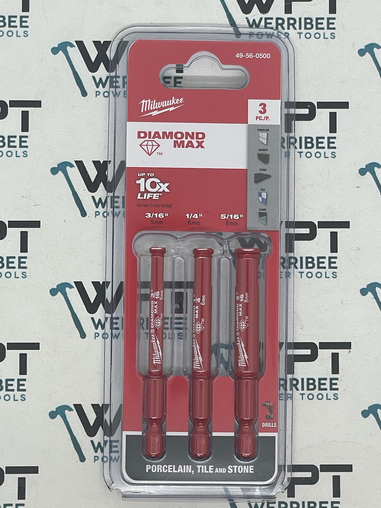 Milwaukee Diamond Max™ Diamond Grit Hole Saw 3 Pc Set 49560500 / 49-56-0500 - Image 2