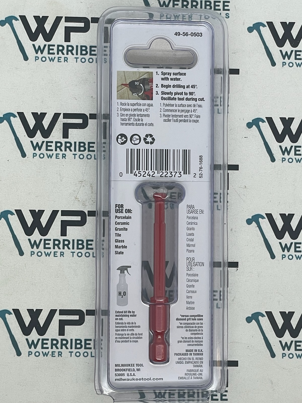 Milwaukee Diamond Max Diamond Grit Hole Saw 3/16" / 5mm 49560503 / 49-56-0503 - Image 3