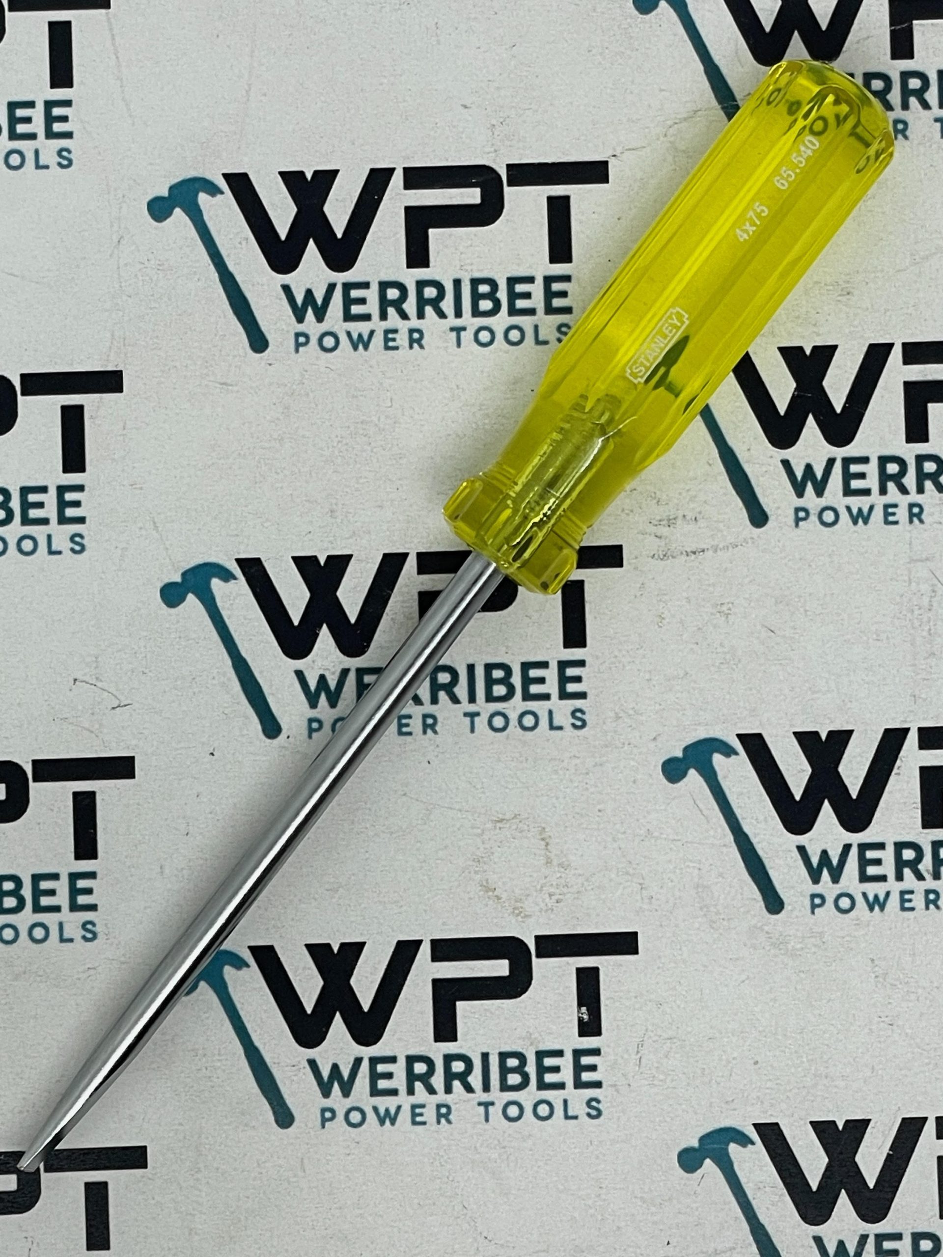 Stanley Screwdriver Acetate Handle Slotted 4 x 75mm 65-540