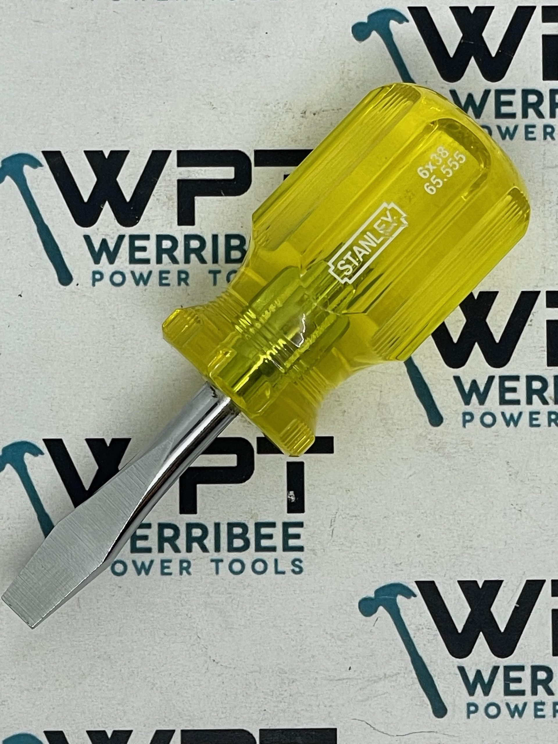 Stanley Screwdriver Acetate Handle Slotted 6 x 38mm 65-555