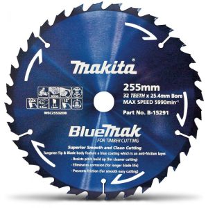 Makita B-15291 BlueMak Saw Blade 210mm 32 Tooth 25.4mm Bore