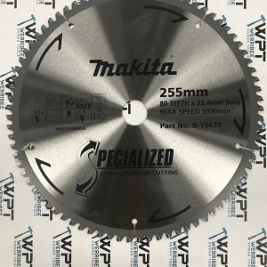 Makita B-15637 Specialized Aluminium Cutting Blade 255mm 80 Tooth 25.4mm Bore