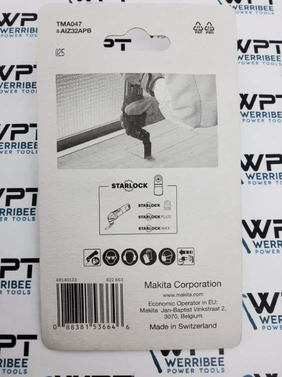 Makita Multi-tool Plunge Cut S/Blade 32mm 5 Pack B-64814-5 - Image 3