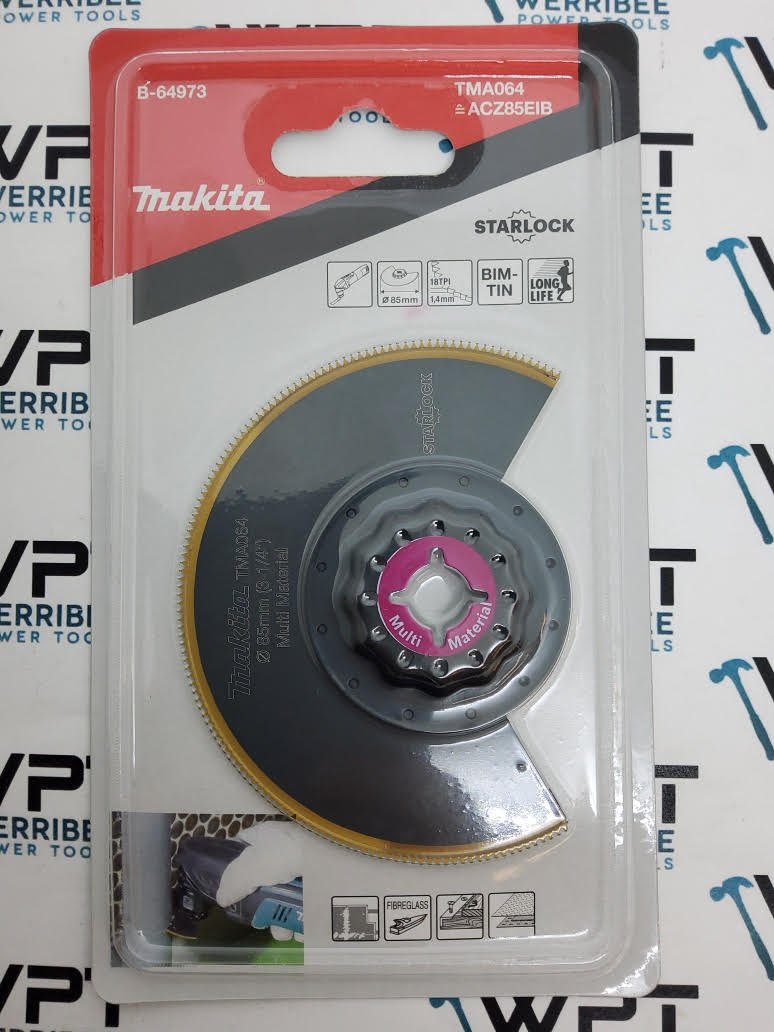 Makita Multi-tool 85mm X 18TPI Segment Saw Blade B-64973 - Image 2