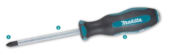 Makita PH2 x 100mm Phillips Go Through Screwdriver B-66070 - Image 5