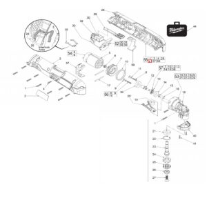 Milwaukee Gearcase Assembly Kit 200281033
