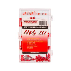 Voltflow Electrical Terminal, Red (90 Pieces) CTK90R