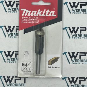 Makita Flush Trim 2 Flute TCT Bit 1/4” Shaft D-03115