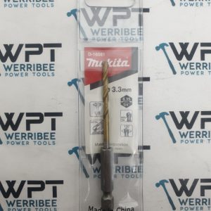 Makita HSS-G Series 3.3mm 1/4" Hex Drive Drill Bit Suits Impact Drivers D-16081