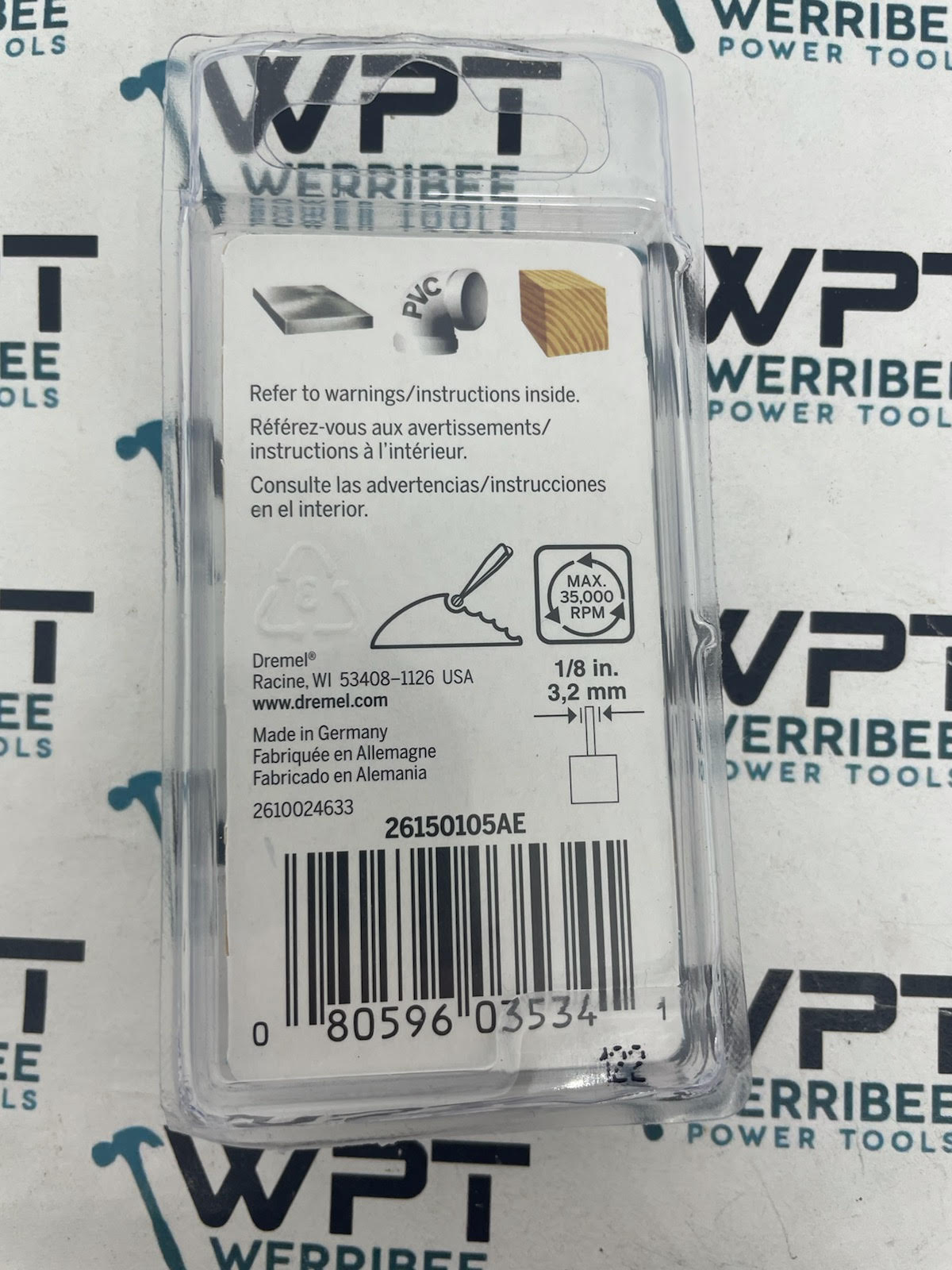 Dremel 105 2 Pack Engraving Cutter 0.8 mm (105) 26150105AE - Image 2