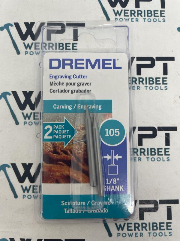 Dremel 105 2 Pack Engraving Cutter 0.8 mm (105) 26150105AE - Werribee ...