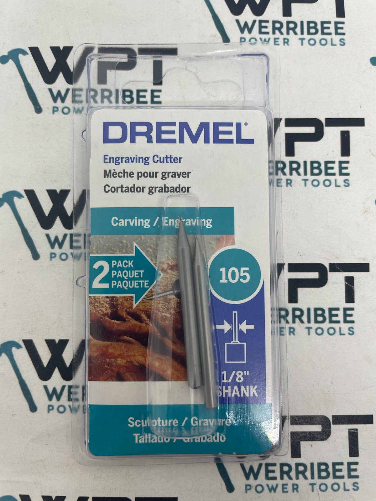 Dremel 105 2 Pack Engraving Cutter 0.8 mm (105) 26150105AE