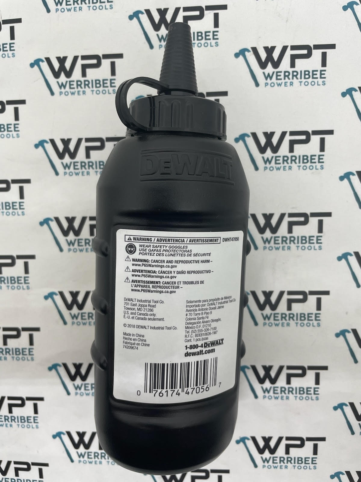 Dewalt Chalk 8oz Black DWHT47056 - Image 3