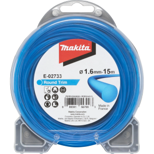 Makita 1.6mm x 15m Round Trim Line Blue E-02733