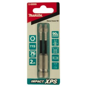 Makita Impact-XPS Torx Drive T15 x 76mm Power Bit 2 Pack E-09999
