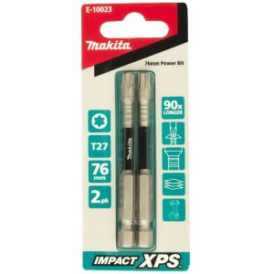 Makita Impact-XPS Torx Drive T27 x 76mm Power Bit 2 Pack E-10023