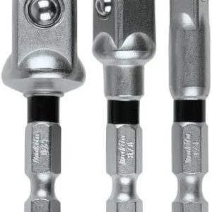 Makita Impact XPS Socket Adaptor Set (1/4, 3/8, 1/2" x 50mm) 3 Piece E-18982