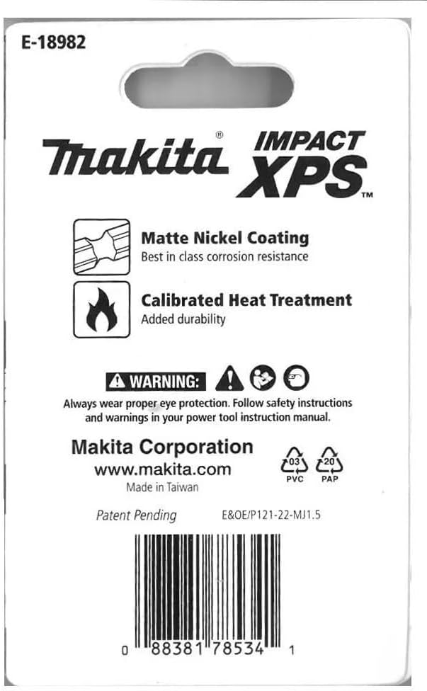 Makita Impact XPS Socket Adaptor Set (1/4, 3/8, 1/2" x 50mm) 3 Piece E-18982 - Image 3