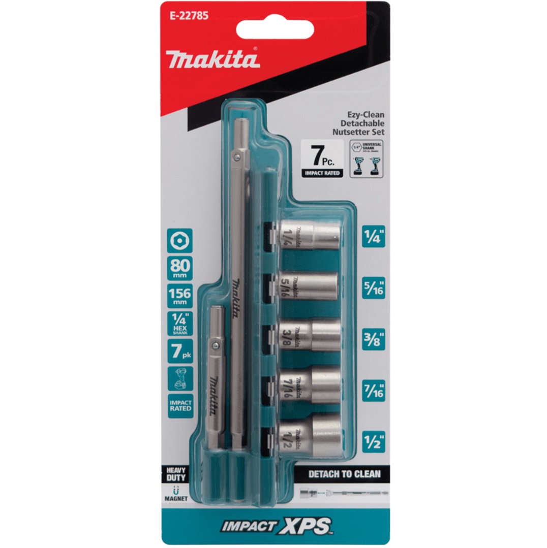 Makita Impact XPS Detachable Nutsetter Set 7 Piece E-22785 - Image 2