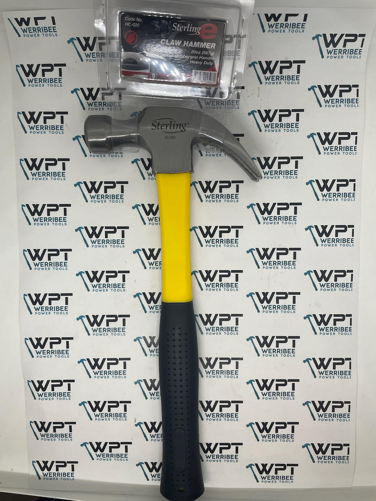 Sterling 20oz Fibreglass Handle Claw Hammer HC-020 - Image 2