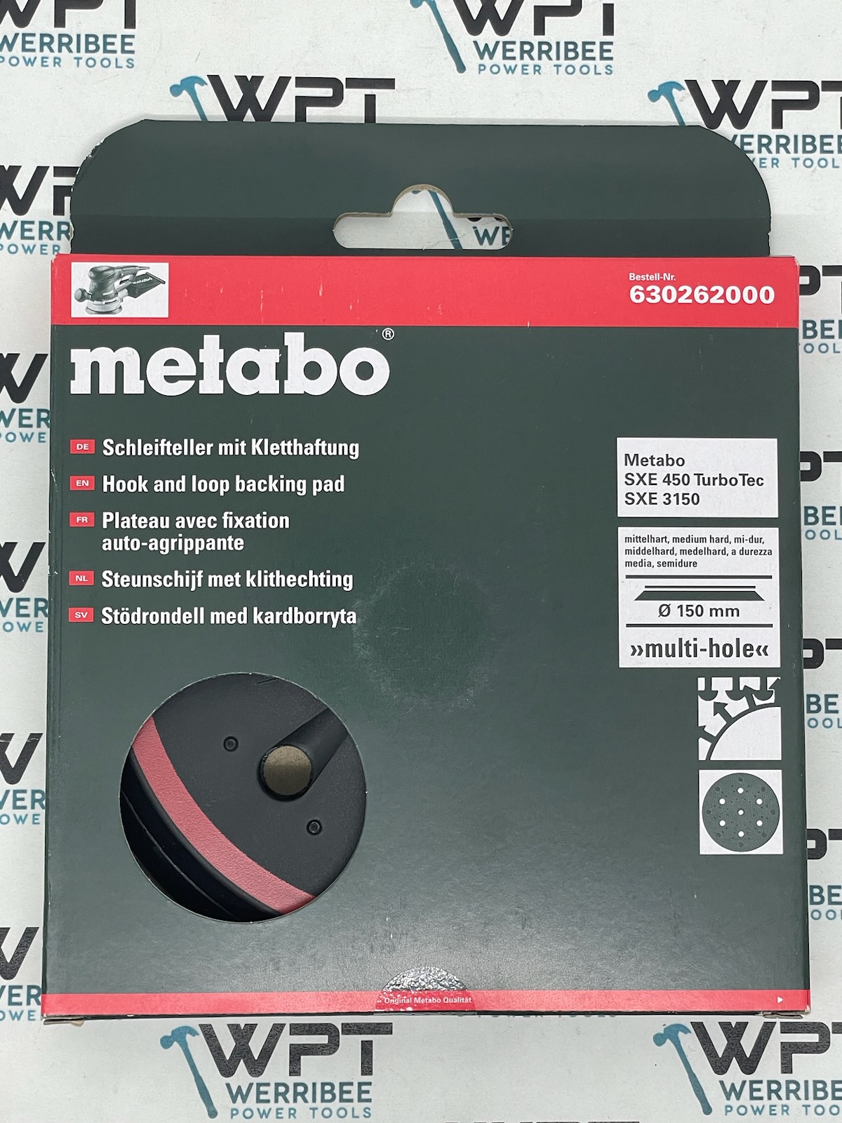 Metabo Sanding Pad 150mm "Multi-hole" Medium 630262000 - Image 2