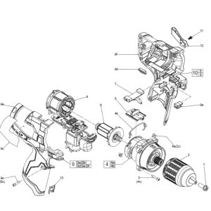 Milwaukee Gearbox Assy 203142003