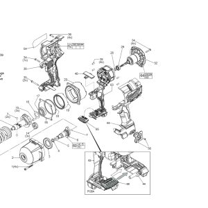 Milwaukee Rear Case Hammer Cam Shaft Kit 203835001