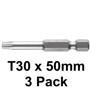 Makita Torx T30 x 50mm Screw Driver / 1/4" Drive 3 Pack P-72643