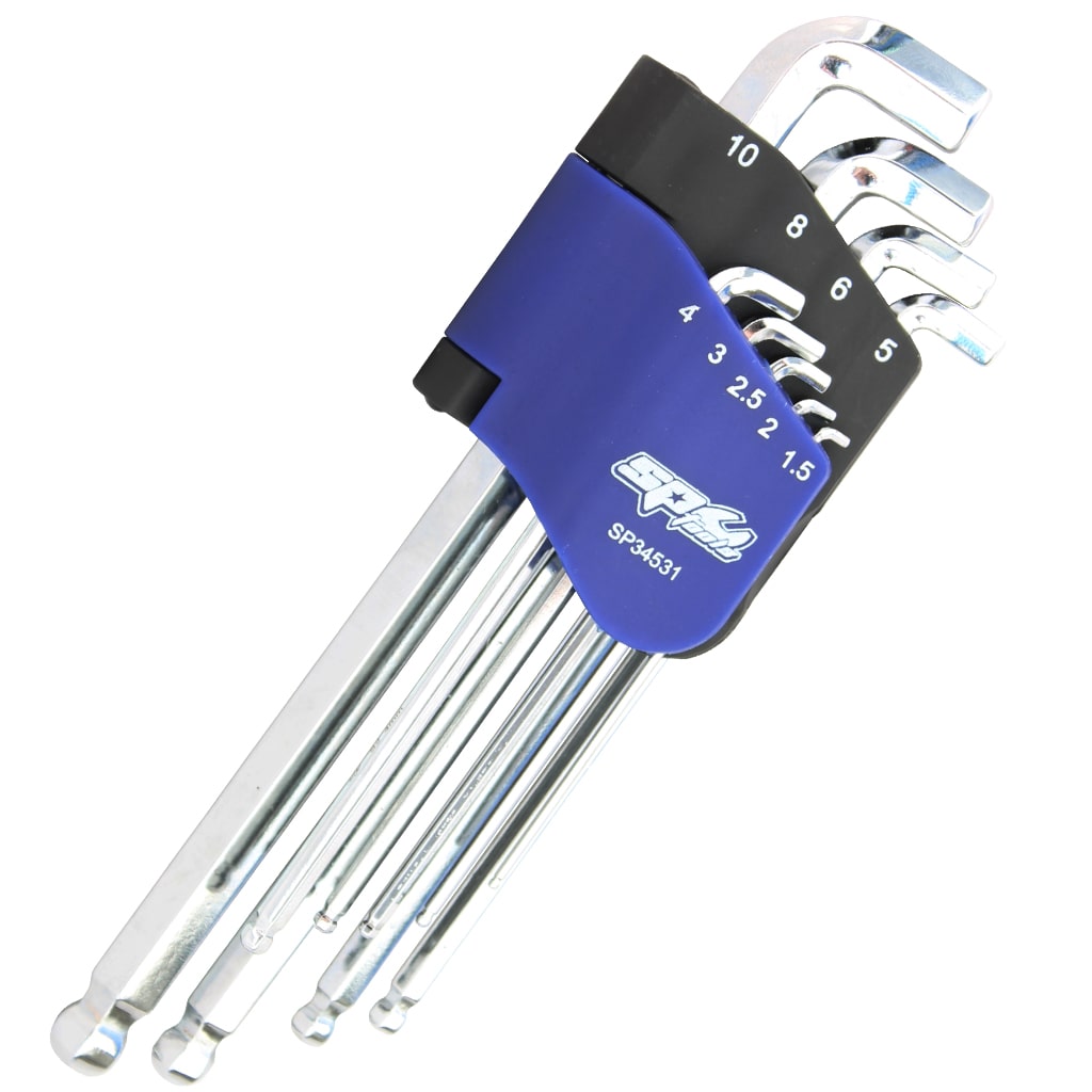 SP Tools 9pc Metric Stubby Ball Drive Hex Set SP34531 - Image 2