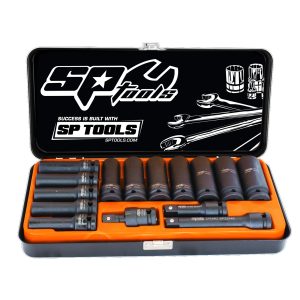 SP Tools 1/2"Dr Deep Impact Socket Set SAE 14pc SP20325