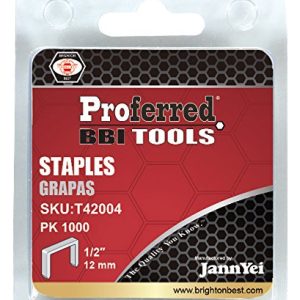 Proferred Galvanised A11 / T50 Staple 10mm Crown 12mm / 1/2" Length (1000) T42004