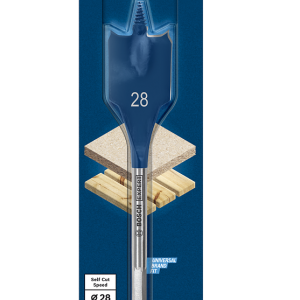 Bosch Spade Bit 28 x 152mm - EXPERT Self Cut Speed Spade Drill Bit 2608900324