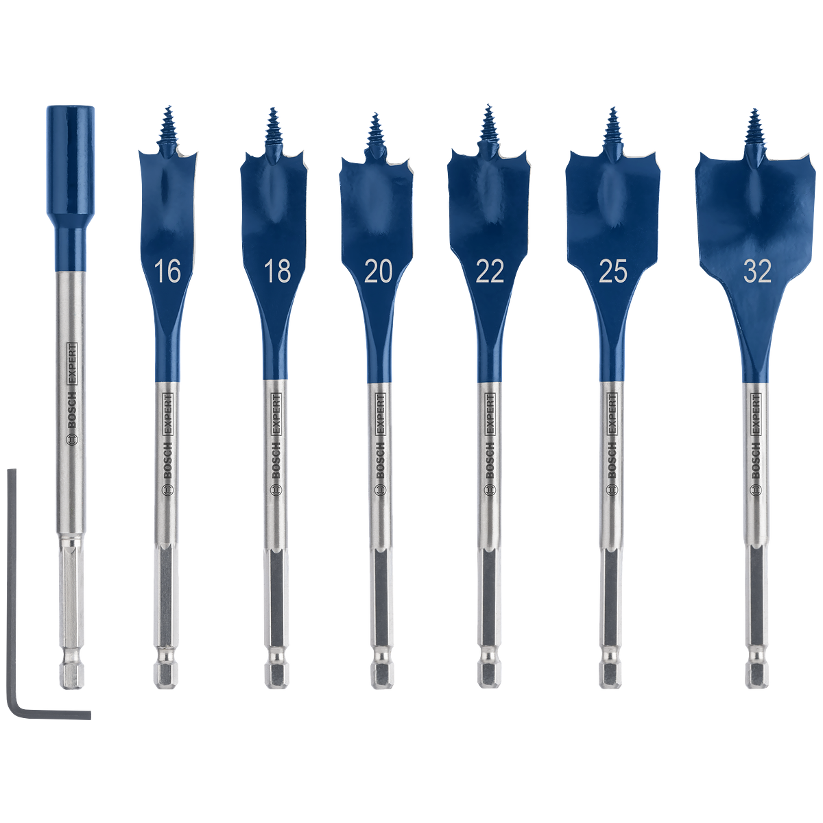 Bosch Expert Self Cut Speed Spade Drill Bit Set 7pc 2608900334 - Image 2