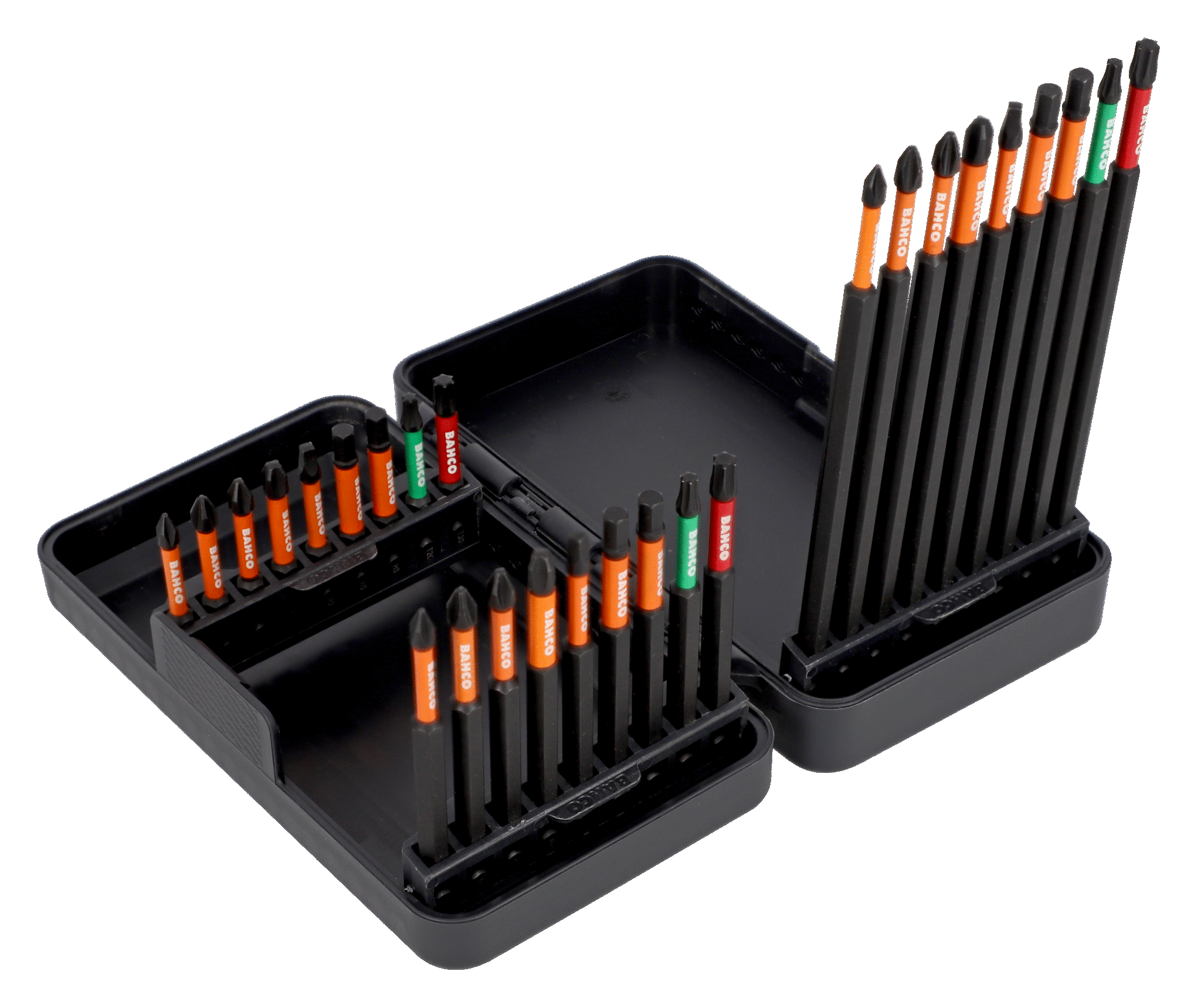 Bahco 1/4" Impact Torsion Bit Set for Phillips TORX Robertson Hex Head Screws 27 Pieces 66IM/27C-1 - Image 4
