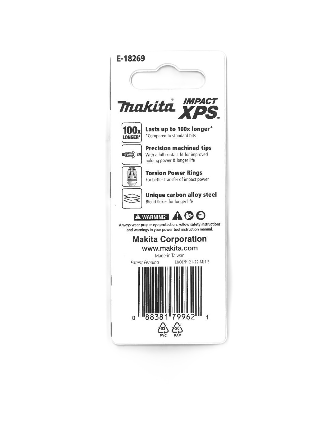 Makita Impact-XPS Phillips Drive PH2 x 25mm Power Bit 5 Pack E-18269 - Image 2