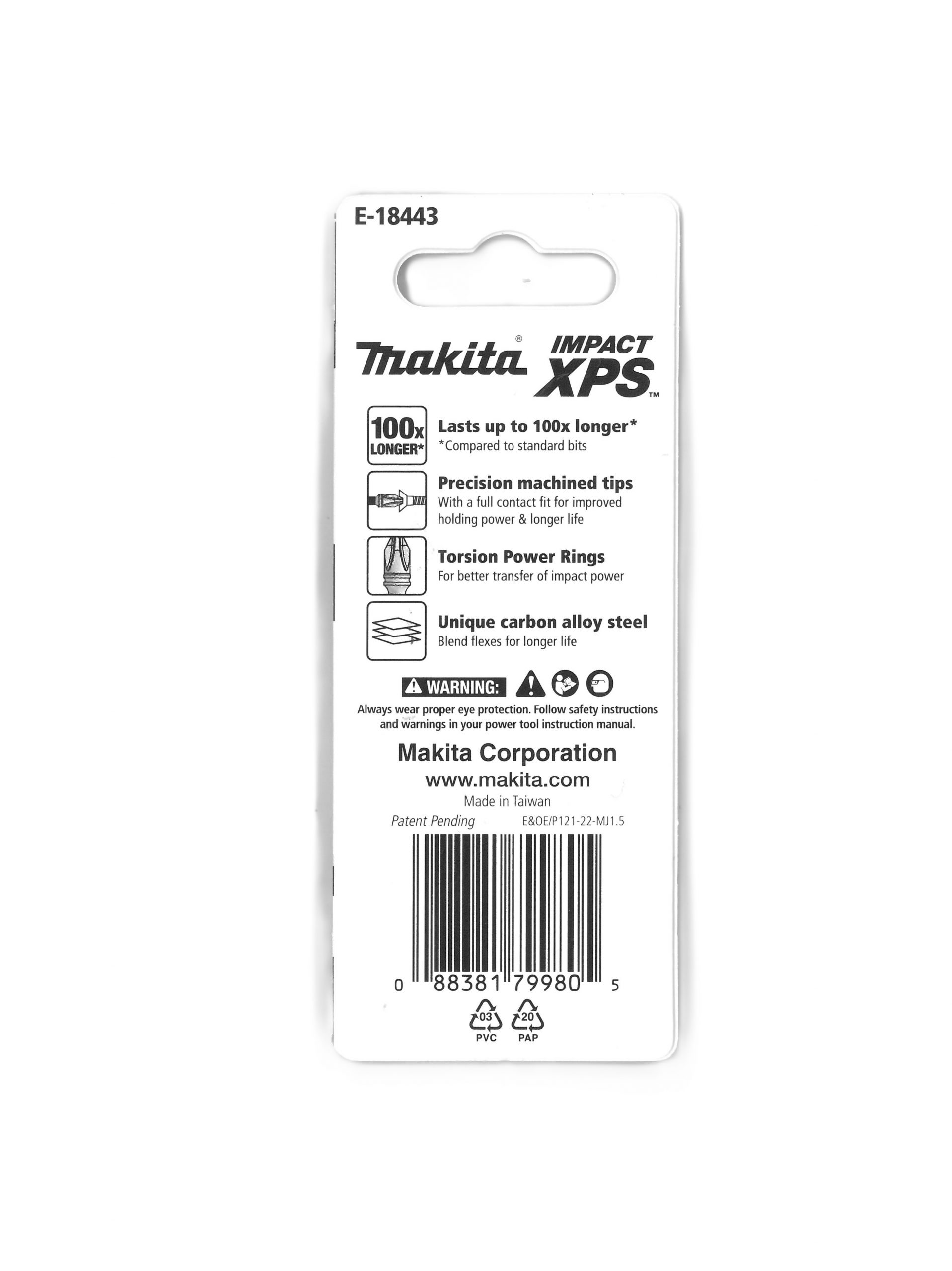 Makita Impact-XPS Phillips Drive PH2 x 50mm Power Bit 3 Pack E-18443 - Image 2